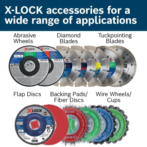 Vista 7 de Bosch MGX0600 Almohadilla de respaldo X-LOCK de 6 pulgadas con clip X-LOCK - dureza media