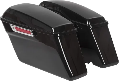 Vista 17 de ECOTRIC - Alforjas rígidas extendidas de 5 pulgadas para maletero, compatibles con todos los modelos Harley Davidson Road King Glide Softail Touring