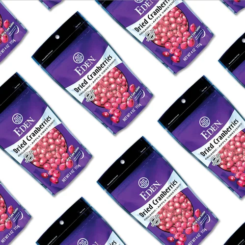 Vista 6 de Eden Arándanos secos orgánicos, endulzados con jugo de manzana, 4 onzas