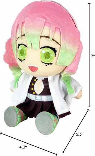 Vista 4 de Great Eastern Entertainment Demon Slayer Mitsuri Kanroji - Peluche sentado de 7 pulgadas de alto
