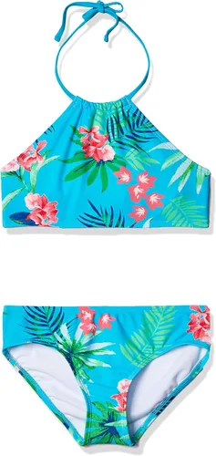 Vista 37 de Kanu Surf Mahina bikini halter de 2 piezas para niñas, traje de baño para playa mahina azul