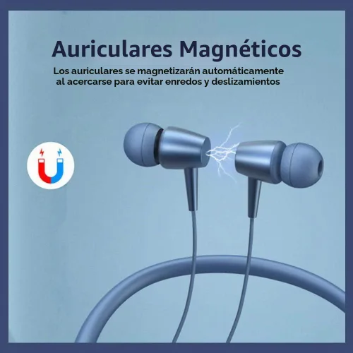 Vista 11 de Auriculares Bluetooth inalámbricos Bluetooth 5.0 con banda para el cuello con 20 horas de reproducción, controladores de 0.394 pulgadas, auriculares