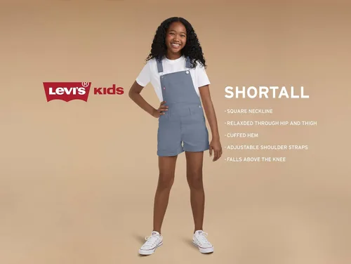 Vista 5 de Levi's Pantalón corto de mezclilla para niña y bebé