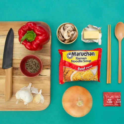 Vista 4 de Maruchan Variedad de fideos ramen, 7 sabores, porciones individuales de 3