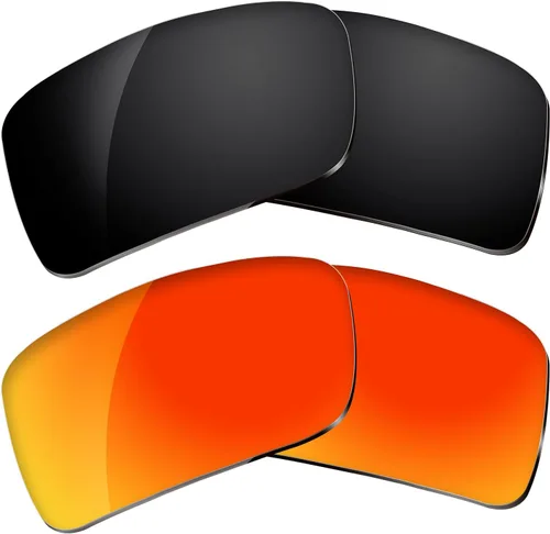 Vista 10 de Dynamix Lentes de repuesto polarizadas para Oakley Gascan Fácil de instalar Ajuste perfecto Rojo fuego Fire Red
