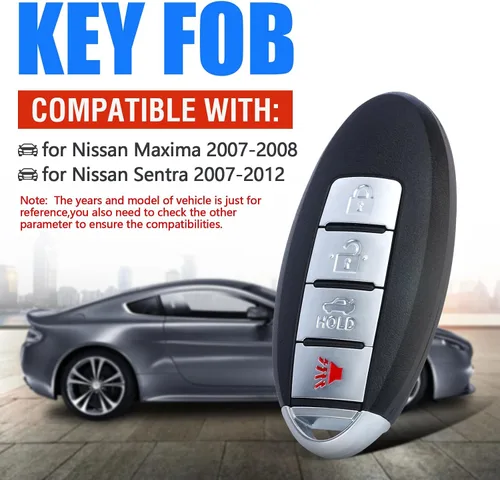 Vista 2 de Keymall Reemplazo de 4 botones para Nissan Maxima 2007-2008 para Sentra 2007-2012 CWTWBU735 285E3-EW81D 285E3-EW82D