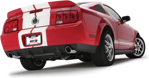 Vista 2 de BORLA 140135 Cat-Back Sistema de escape de rendimiento para Ford Mustang GT 4.6LV8 2005-2009 y Shelby GT500 5.4L V8 T-304 Acero inoxidable tipo S