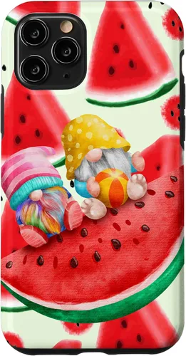 Vista 29 de Summertime with My Gnomies Watermelon Retro Beach Summer Case for iPhone 17