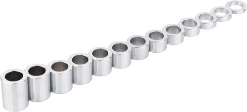 Vista 5 de Kit de espaciador de eje de rueda de motocicleta cromado, 1 pulgada, diámetro exterior 1-1/2 pulgadas (1.50) para Harley Touring Road King Electra