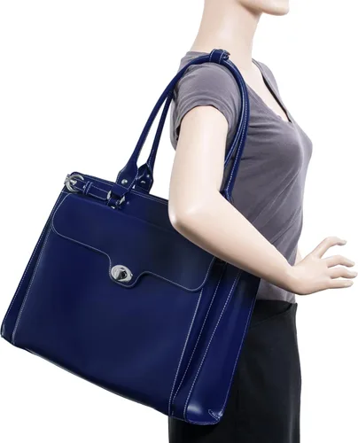 Vista 6 de McKLEIN 15" Leather Laptop Briefcase- WINNETKA