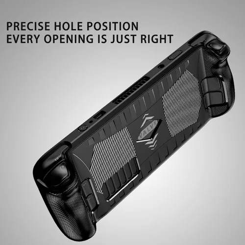 Vista 5 de KANG YU - Funda protectora de silicona suave para Steam Deck, absorción de golpes, antiarañazos, cobertura completa, compatible con Steam Deck