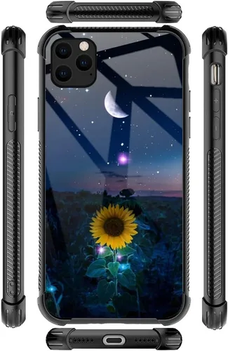 Vista 7 de ZHEGAILIAN Funda compatible con iPhone 11 Pro Max, funda protectora antideslizante de poliuretano termoplástico suave con cuatro esquinas reforzadas