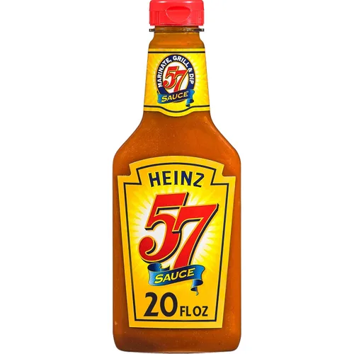 Vista 10 de Heinz 57 Salsa original (botella de 20 onzas) Salsa de carne picante con una mezcla secreta de especias, versátil para asar y sumergir, ideal