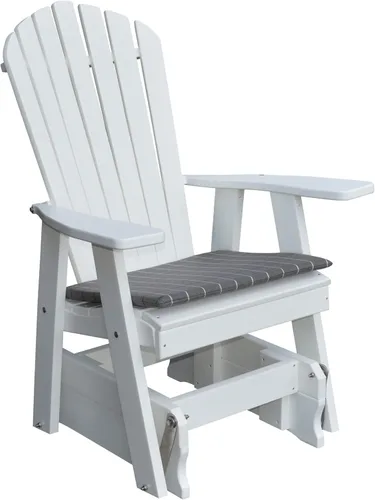 Vista 14 de Furniture Barn USA Poly Adirondack - Silla deslizante color azul Aruba Azul (Aruba Blue)