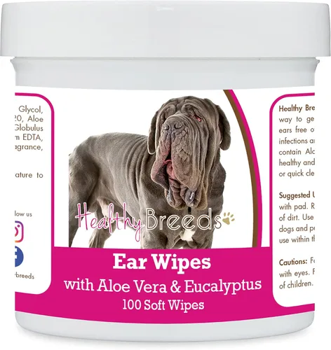 Vista 48 de Healthy Breeds Affenpinscher Toallitas de limpieza de oídos con aloe y eucalipto para perros, 100