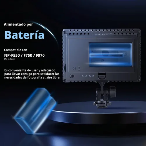 Vista 4 de Foco para cámaras, de la marca Neewer, de 160 LED, alta potencia y regulable