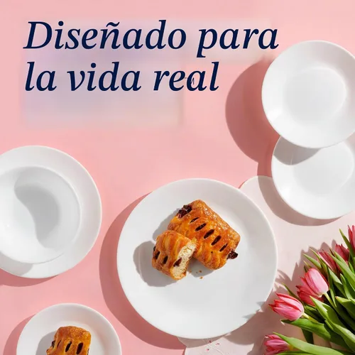 Vista 3 de Corelle Vitrelle - Juego de 6 cuencos Ramekin de 6 onzas, color blanco