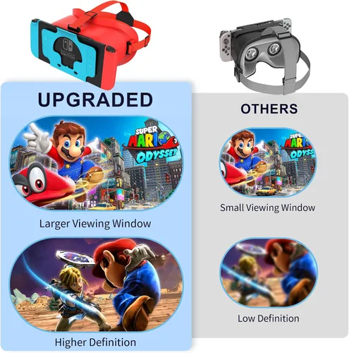 Vista 3 de Upgraded VR Headset Orange&Blue