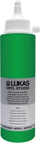 Vista 24 de Lukas CRYL Studio Artist - Pintura acrílica para artistas, Alizarín Carmesí, botella de 250 ml - Pinturas acrílicas de alto pigmento para pintar