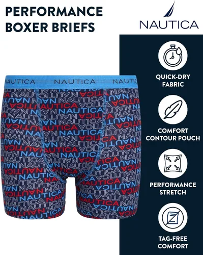 Vista 2 de Nautica Ropa interior para niño - Calzoncillos tipo bóxer Performance (paquete de 3)