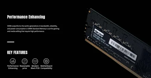 Vista 5 de KLEVV DDR4 8GB (1x8GB) 3200MHz CL22 1.2V UDIMM Desktop Ram Memory SK Hynix Chip (KD48GU880-32N220A)