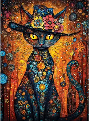 Vista 5 de Anatolian Puzzle -Cat Gallery, Rompecabezas de 1000 piezas, #1200