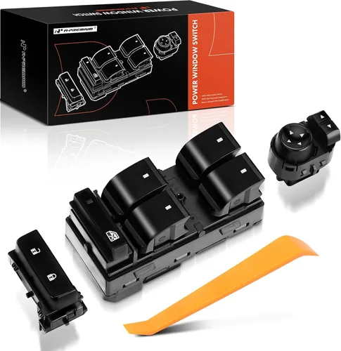 Vista 9 de A-Premium Interruptor de Ventana Eléctrico Principal del Lado del Conductor Compatible con Chevy Traverse 2009-2017, Silverado 1500 2007-2013, HHR