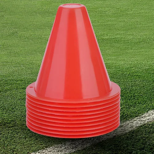 Vista 7 de Yinhing Conos de fútbol, 10 conos de fútbol para taladros, cono de entrenamiento deportivo para práctica de fútbol, baloncesto, entrenamiento