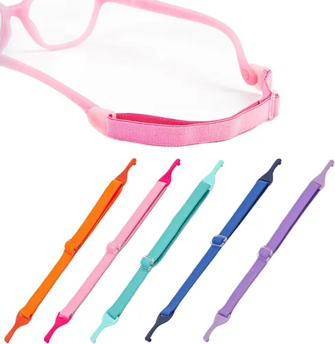 Vista 8 de Correa ajustable para gafas de sol para niños, 5 piezas, retenedor de gafas sin cola, banda duradera para gafas de sol