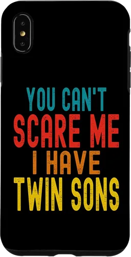 Vista 11 de Vintage You Can't Scare Me I Have Twin Sons Parent Parenting Case for iPhone 16