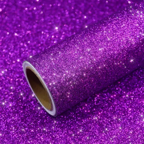 Vista 11 de VEELIKE Papel tapiz holográfico con purpurina plateada de 15.7 x 118 pulgadas, para pegar y despegar, extraíble, papel de contacto con purpurina Oro
