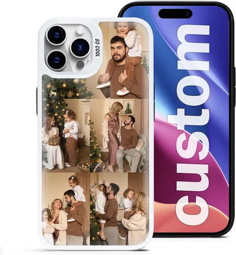 Vista 10 de Fundas de teléfono personalizadas para iPhone 16 15 14 13 12 11 Pro/Max/Plus/XR/XS/X, crea tu propia funda con foto - Funda personalizada para 1 Foto