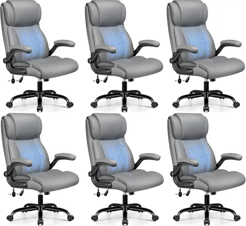 Vista 25 de BESTFAIR Ergonomic Office Chair, Desk Chair with Adjustable Lumbar Support Negro