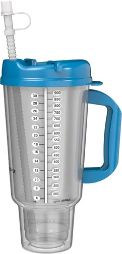 Vista 8 de Mugs N Coffee Taza de viaje de 32 onzas – Taza de hospital azul oscuro para bebidas frías – Aislamiento de doble pared, sin BPA, resistente a fugas