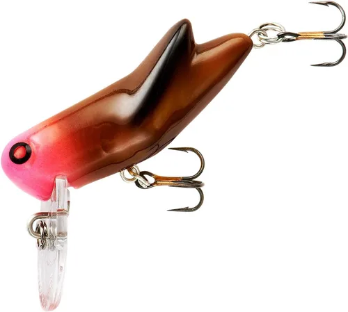 Vista 5 de Rebel Lures Señuelo de pesca Crickhopper Cricket/Salticidae Crankbait, 1 1/2 Pulgadas, 1/4 Onza Cricket café