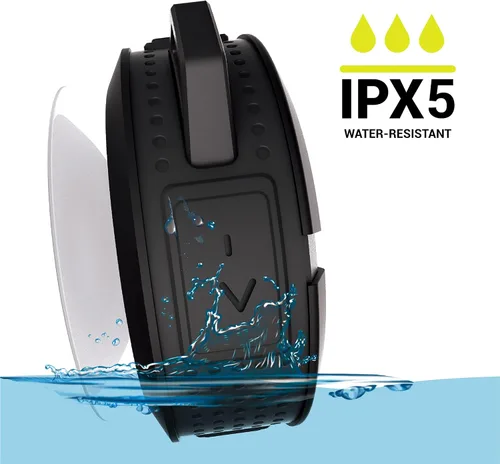Vista 3 de Altavoz de ducha Bluetooth, ventosa, mosquetón, IPX5 resistente al agua Negro