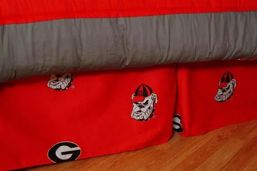 Vista 18 de College Covers Everything Comfy Nebraska Cornhuskers - Falda de cama con volantes, tamaño individual