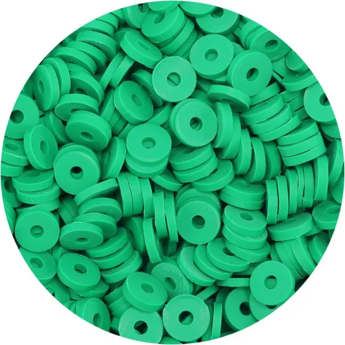 Vista 17 de Bundooraking - 2000 piezas de cuentas de arcilla negra (6 mm), cuentas Heishi para hacer joyas, pulseras y accesorios, paquete pequeño