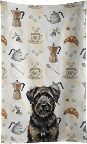 Vista 324 de Caroline's Treasures Afghan Hound - Toalla de cocina para barra de café, terciopelo frontal y lazo de algodón, lavable a máquina Sabueso afgano