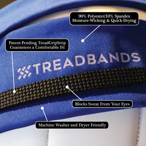Vista 3 de TreadBands All Terrain Tieback Non Slip Headband - Solid