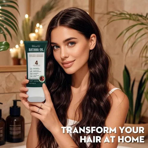 Vista 2 de Aceite de batana para el crecimiento del cabello, 100% puro, orgánico y crudo, promueve un cabello más grueso y fuerte, ayuda a prevenir la pérdida