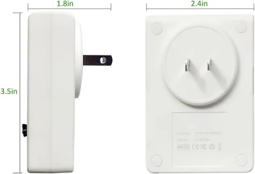 Vista 9 de Ionizador de aire, purificador de aire ionizador enchufable con tecnología de 34 millones de iones negativos/segundo, purificador de aire de iones