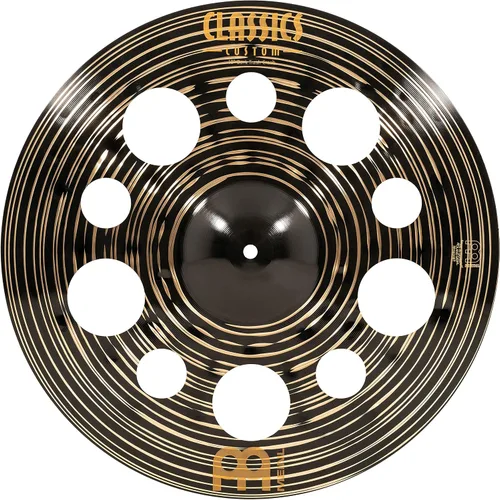 Vista 5 de Conjunto de platillos en caja con hihats de 15", choque de 20", choque-paseo de 22" más un choque de basura de 18" gratis – Classics Custom Dark