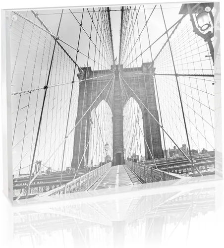 Vista 8 de Isaac Jacobs Marco magnético acrílico súper grueso, 5 x 7 pulgadas