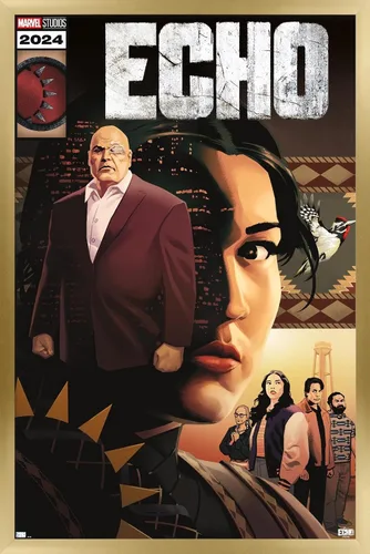 Vista 14 de Trends International Marvel Echo - Póster de pared con portada de cómic, 22.4 pulgadas de largo x 14.7 pulgadas, versión enmarcada en madera