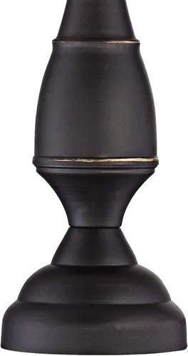 Vista 3 de Ben Farmhouse - Juego de 2 lámparas de mesa de noche tradicionales de estilo candelabro con acabado de bronce oscuro de imitación y con pantalla