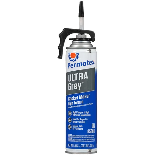 Vista 17 de Permatex 22074 Ultra Grey Rigid High-Torque RTV Fabricante de Juntas de Silicona, Seguro para Sensores y No Corrosivo, Para Aplicaciones de Alto Par