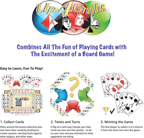 Vista 5 de Up 4 Grabs + Wordplay = Divertido paquete de juegos de mesa para adultos y noche de juegos familiares