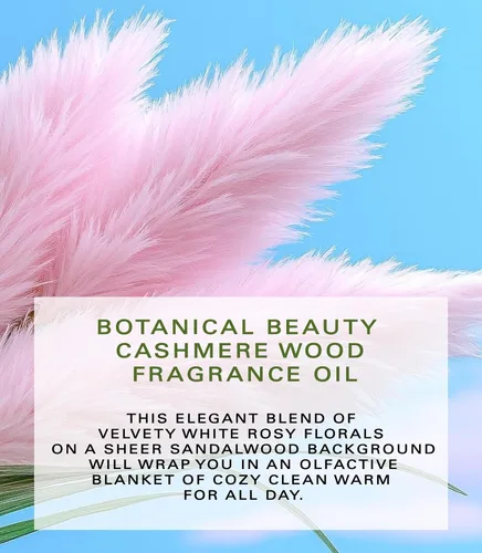 Vista 2 de Botanical Beauty Aceite de fragancia de madera de CASHMERE Rollerball Perfume, de larga duración, un aroma de lujo de mezcla de té blanco