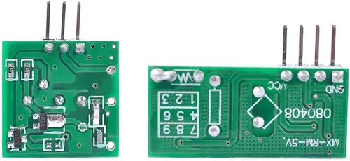 Vista 3 de HiLetgo Kit de transmisor + receptor de alta frecuencia, módulo transceptor súper regenerativo para alarma antirrobo